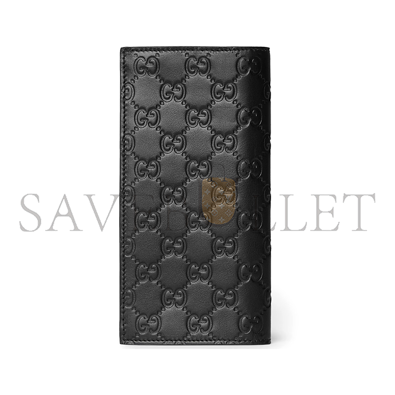 GUCCI GG EMBLEM LONG WALLET ‎850178 (19*10*2cm)